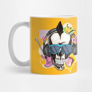 Hipster Skull Mug